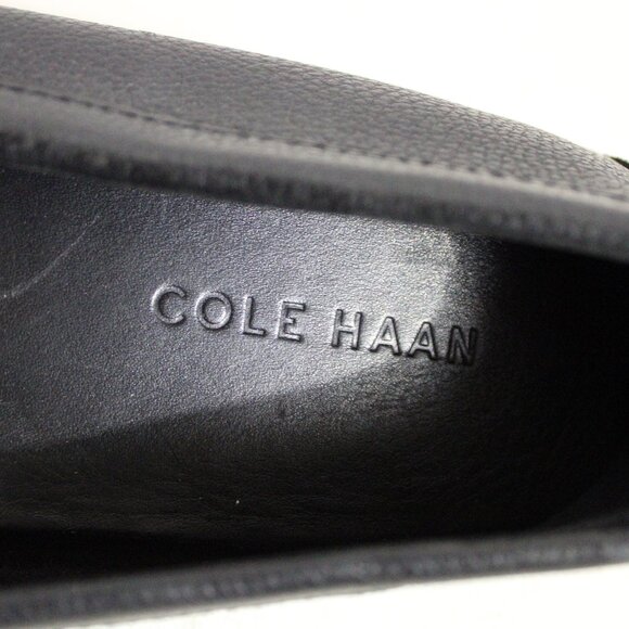 Cole Haan 9M Somerset Men's Bit Drivers Black Pebbled Leather Loafers - Picture 4 of 7